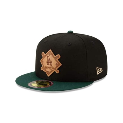 Los Angeles Dodgers Gorra | New Era MLB Debossed 59fifty Fitted Cap Mexico - Negros